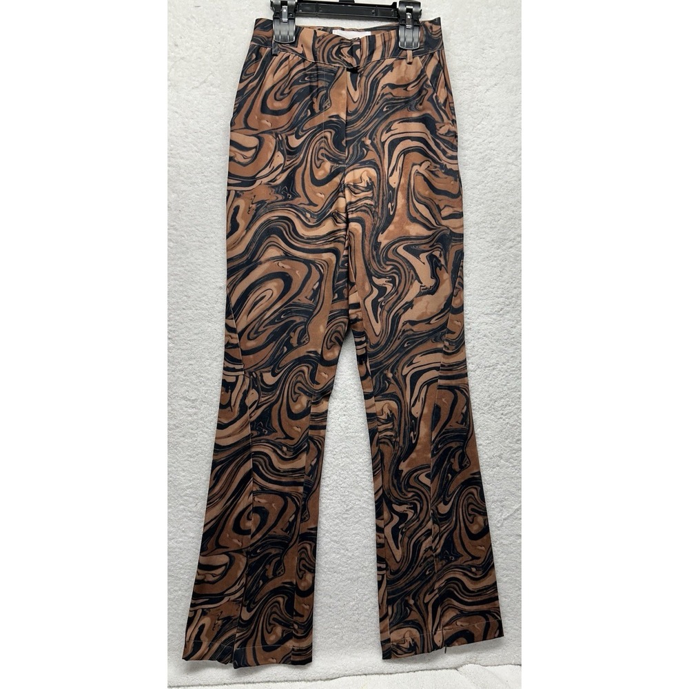 Free People House of Sunny Womens Size 2 Brown Mohagany Paradise Flare Pants ()
